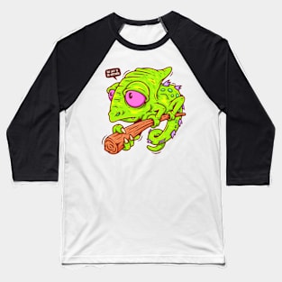 Sad Chameleon Baseball T-Shirt